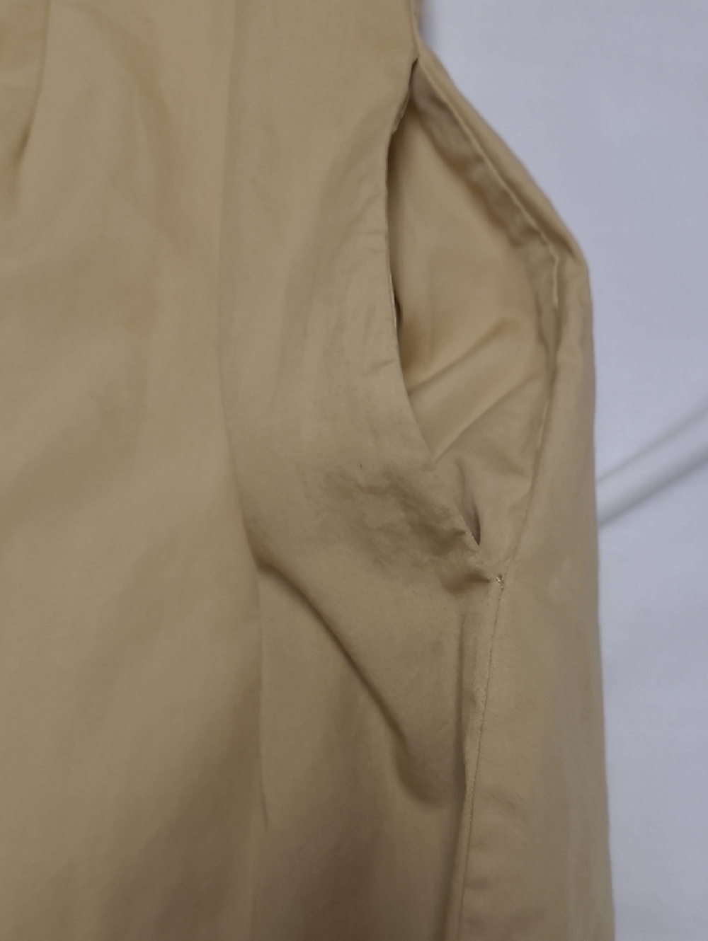 Bitten by Sarah Jessica Parker Cotton khaki Tan button down casual Shirt Dress - Picture 10 of 11